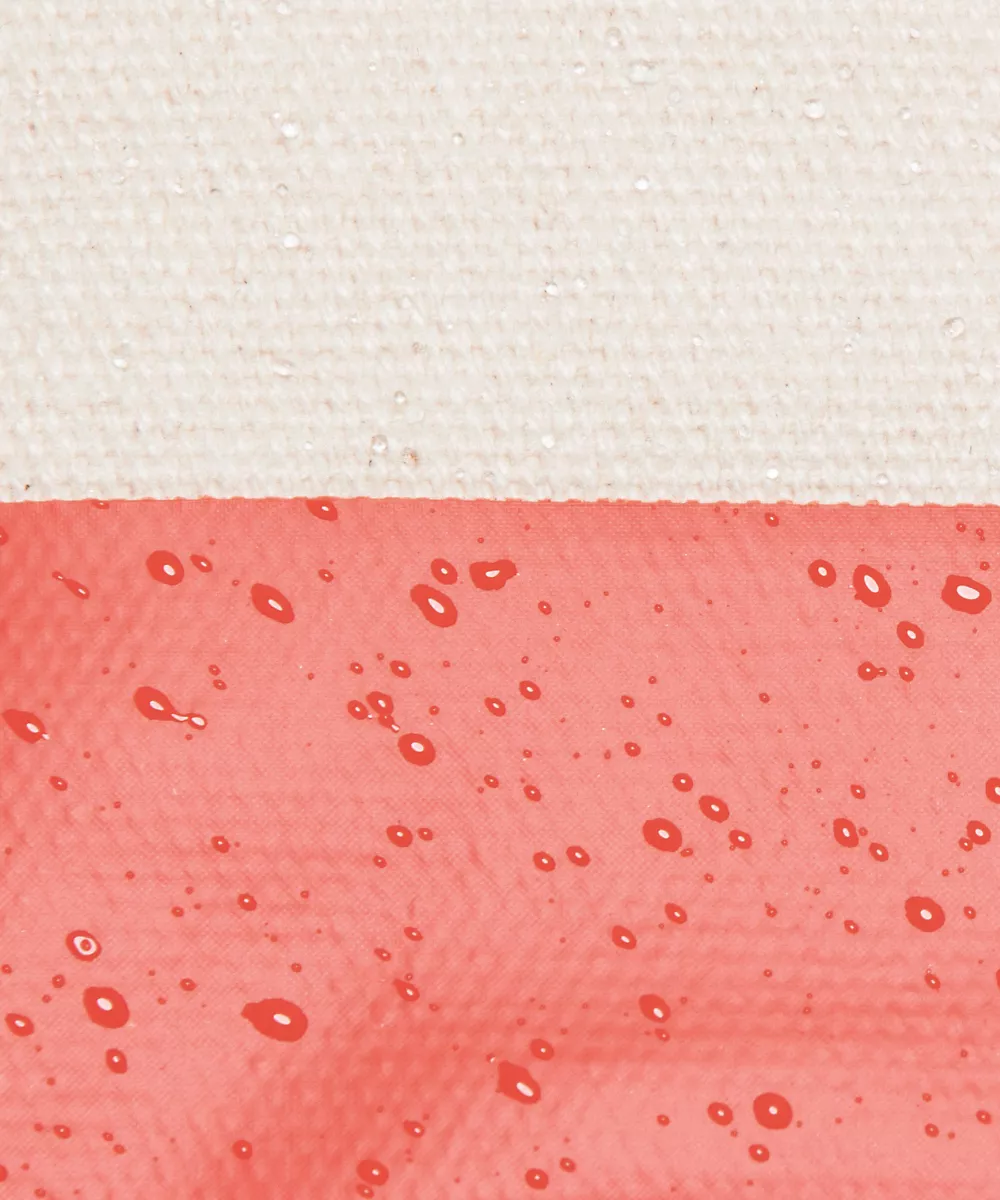 Pochette en toile Mini *Wordmark — Natural/Cherry Ember, view 4