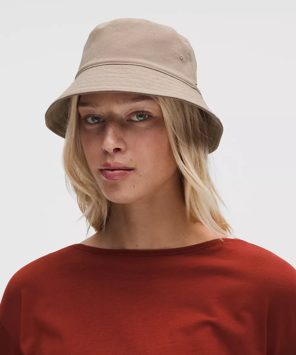 Bob réversible en coton *Wash — Dilute Wash Wacky Khaki, view 2