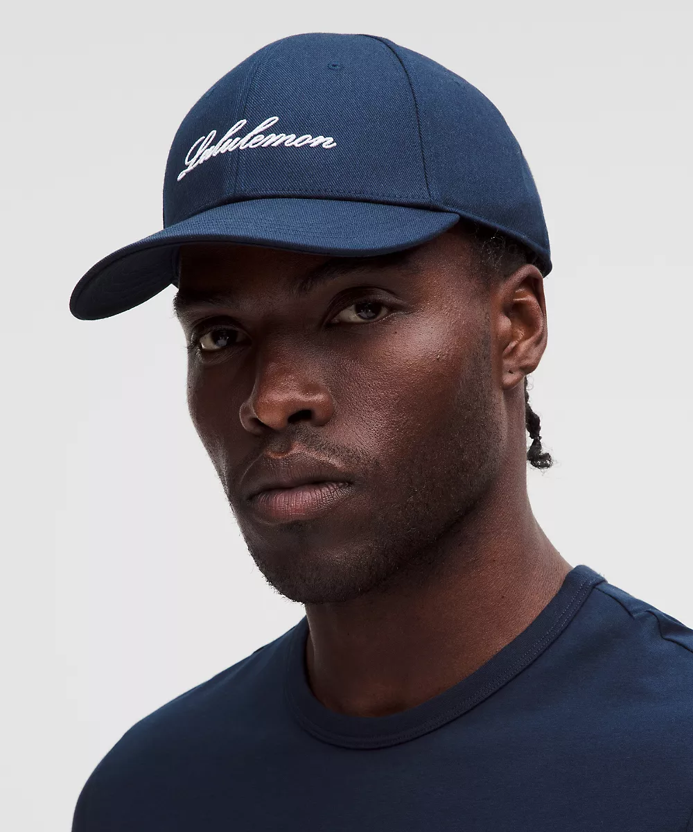 Casquette classique structurée *Script — True Navy/White, view 2