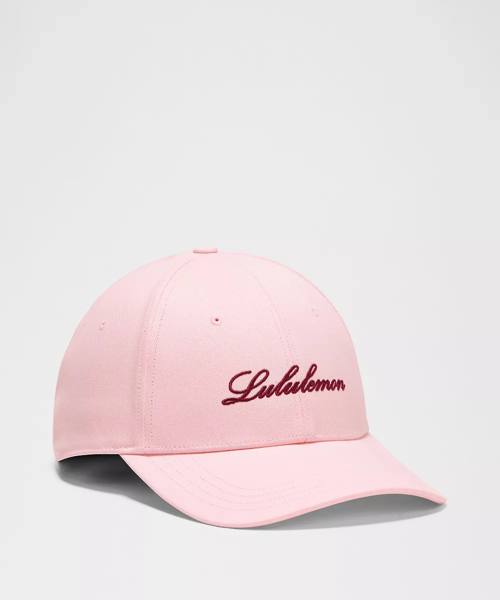 Casquette classique structurée *Script — Pink Pearl/Burgundy Bay, view 1