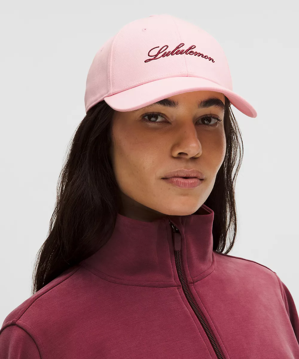 Casquette classique structurée *Script — Pink Pearl/Burgundy Bay, view 2