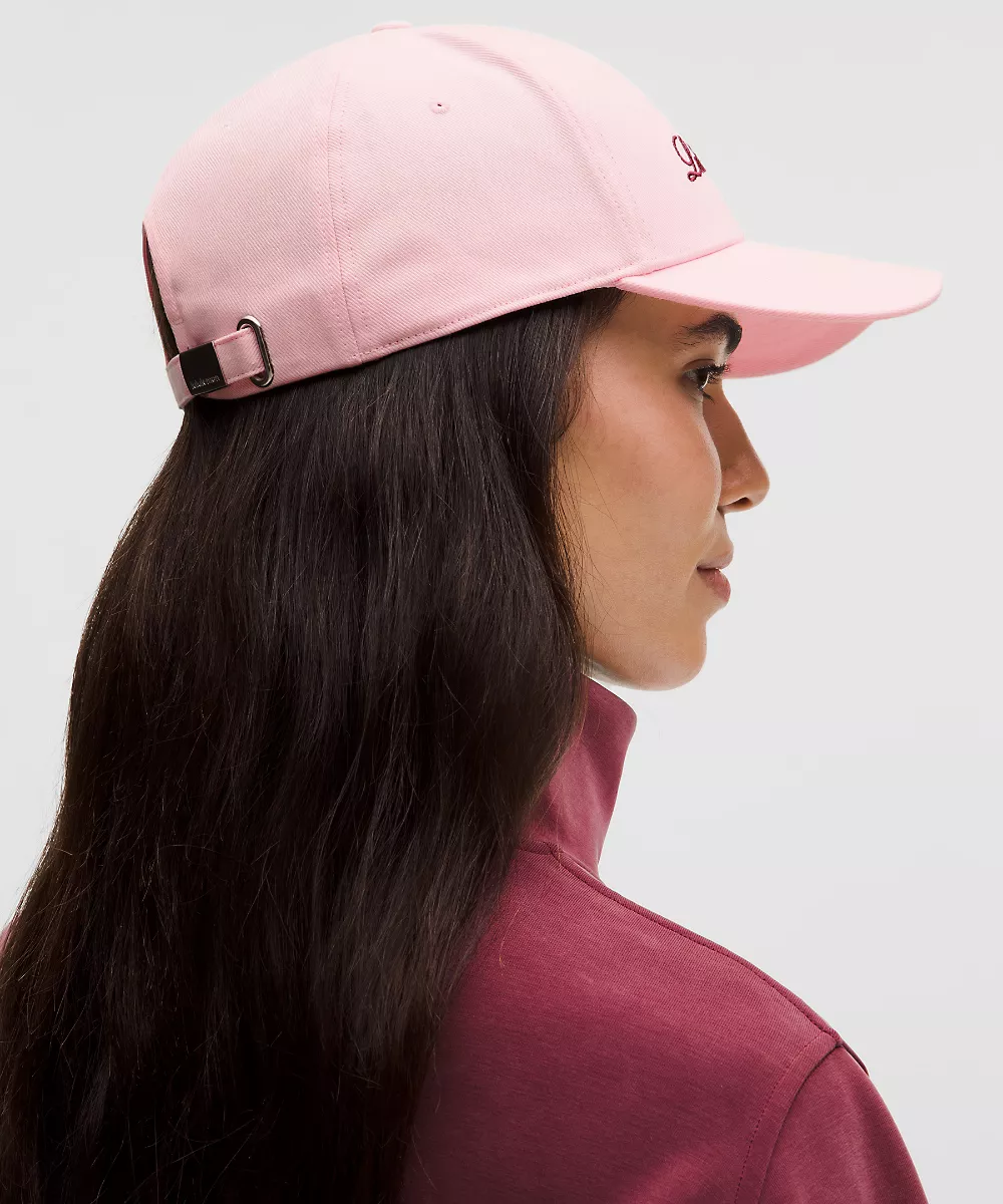 Casquette classique structurée *Script — Pink Pearl/Burgundy Bay, view 3