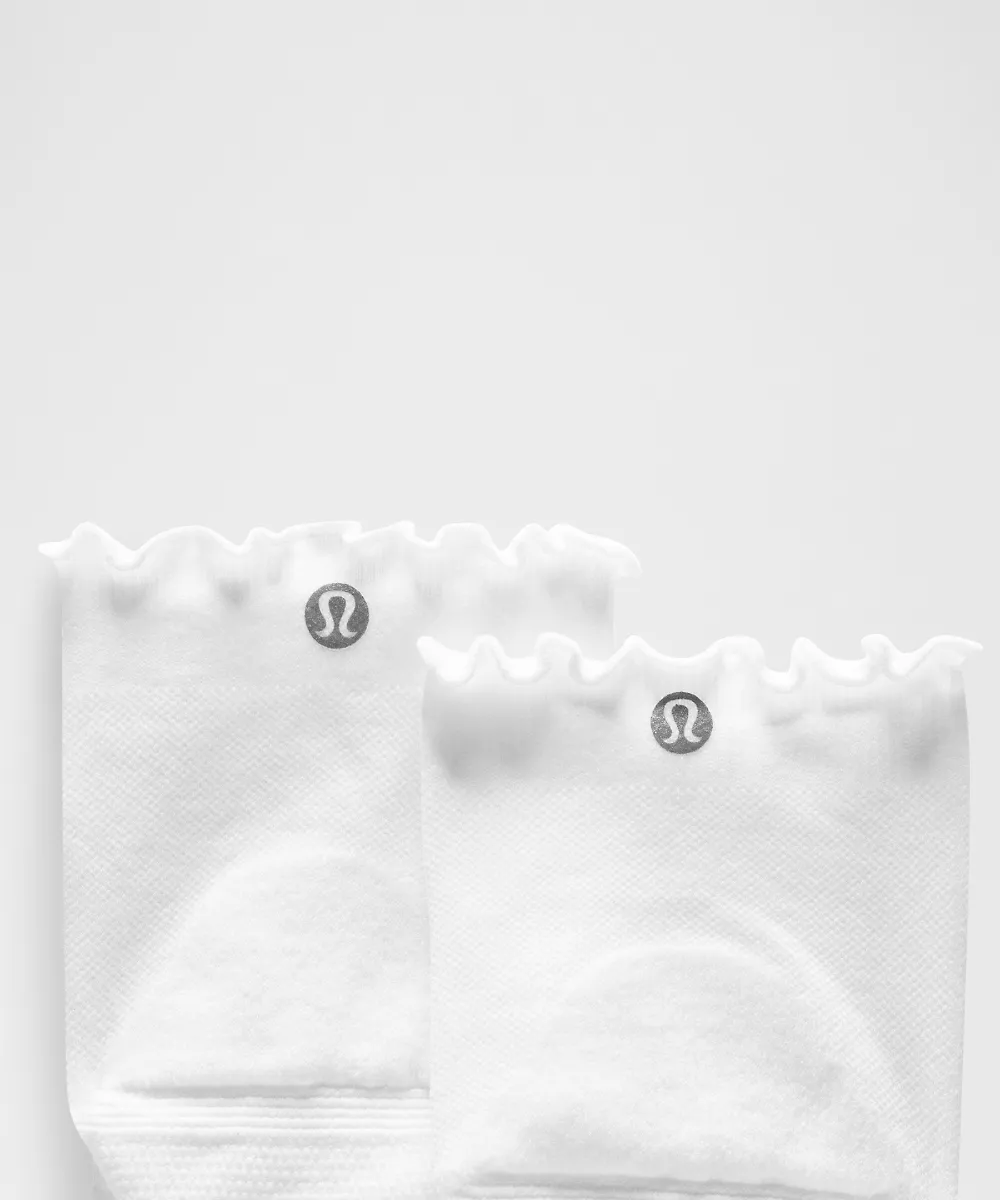 Chaussettes basses Power Stride unisexe Lot de 3 *Bord ondulé — White, view 2