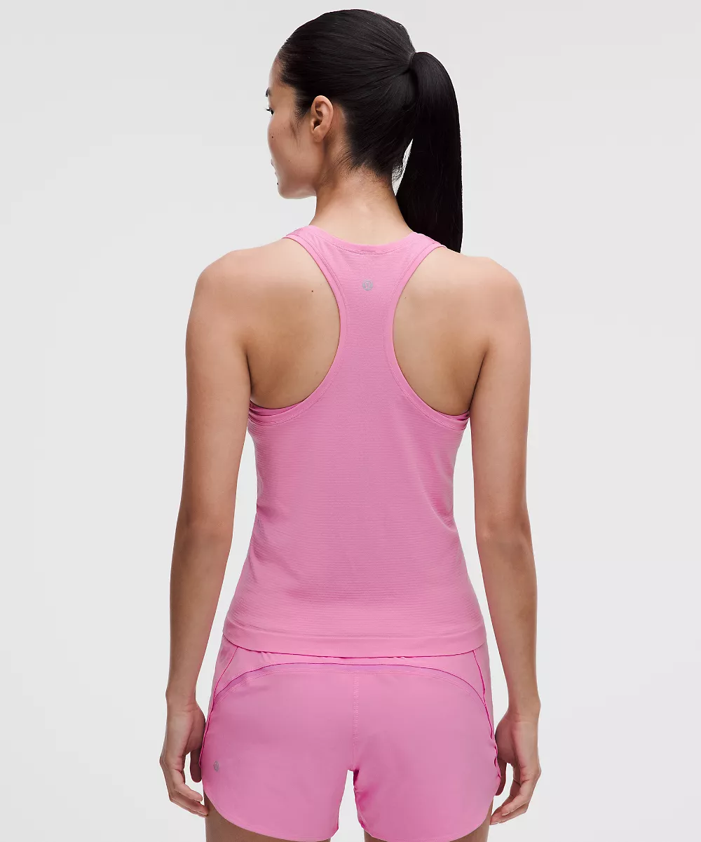 Débardeur Swiftly Tech dos nageur 2.0 *Longueur taille — Sweet Sorbet/Sweet Sorbet, view 2