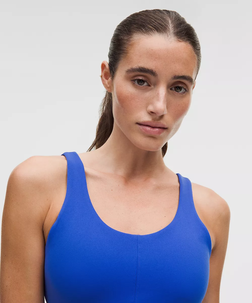 lululemon Glow Up™ débardeur *Maintien moyen, bonnet B/C — Beach Ball Blue, view 4