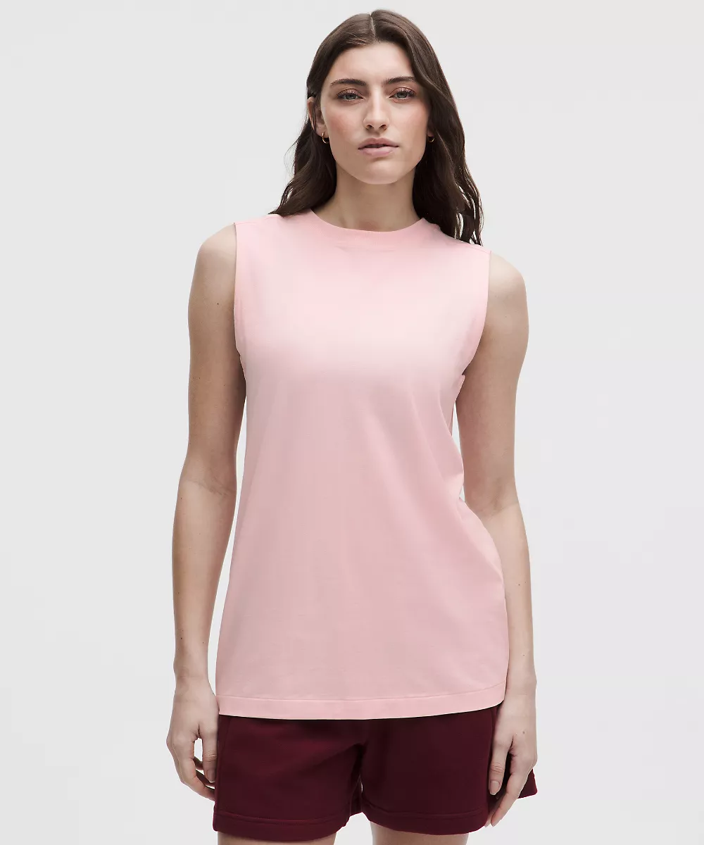 Débardeur en coton bio All Yours — Pink Pearl, view 1