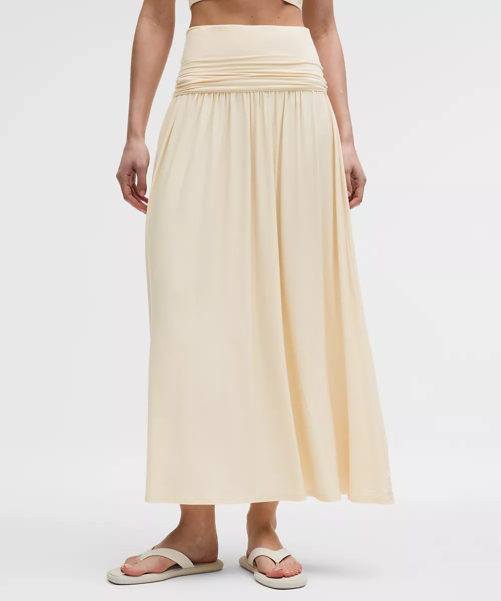 Robe longue 2-en-1 — Butter Cream, view 3