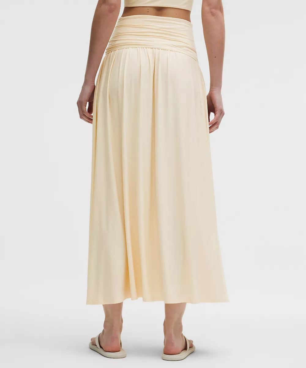 Robe longue 2-en-1 — Butter Cream, view 4