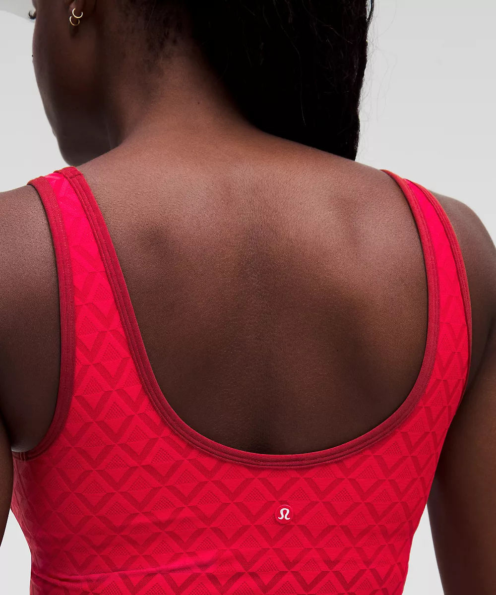 Débardeur de tennis en mesh texturé *Maintien moyen, bonnet B/C — Lululemon Red/Dark Sport Red, view 5