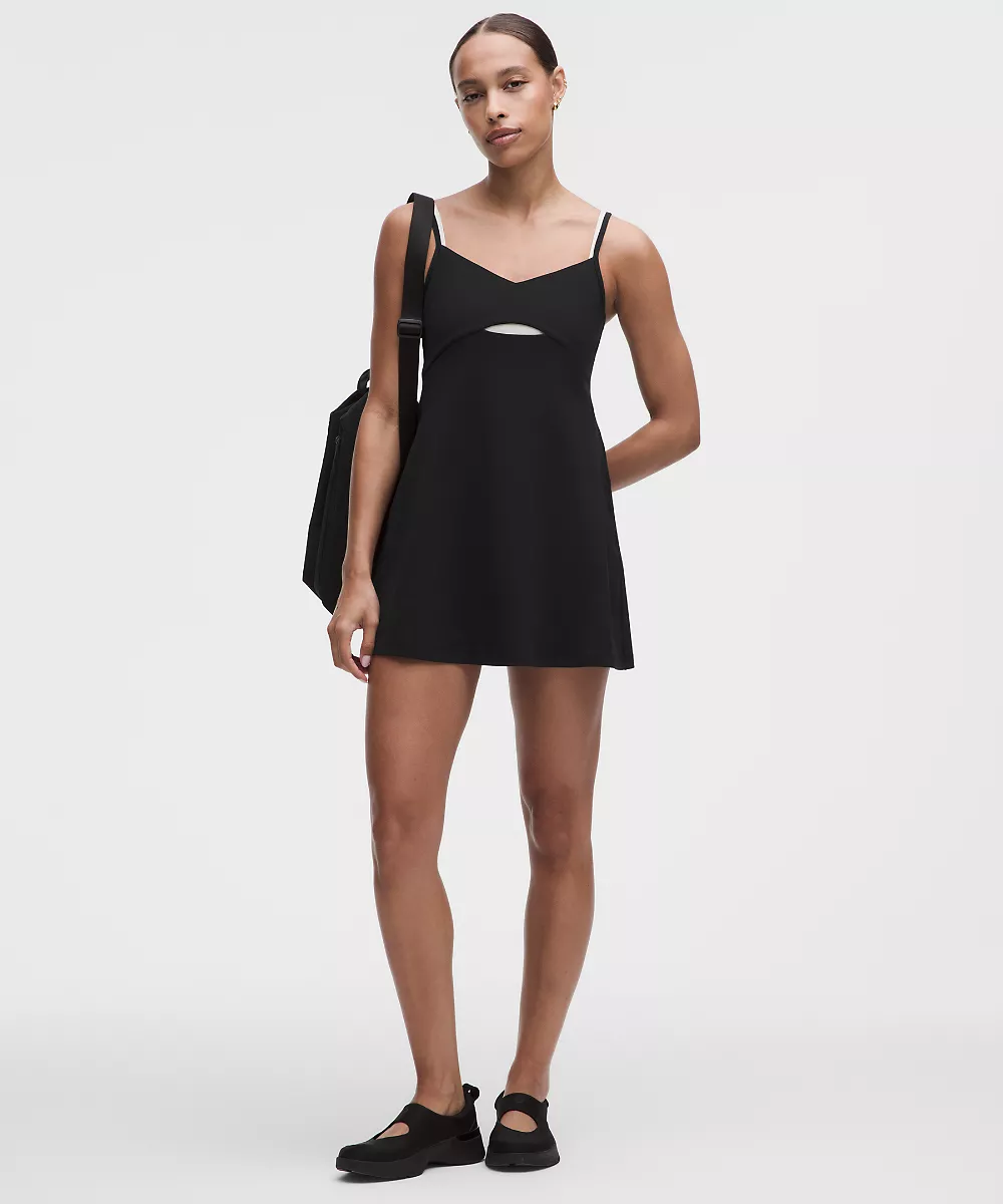 lululemon Align™ robe superposée — Black/Light Ivory, view 1