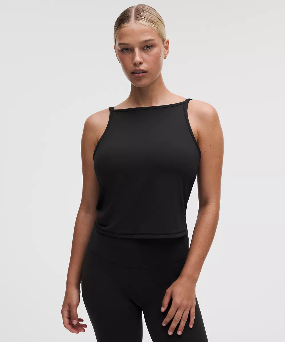 lululemon Focuser débardeur 2-en-1 *Maintien léger, bonnet C/D — Black, view 1