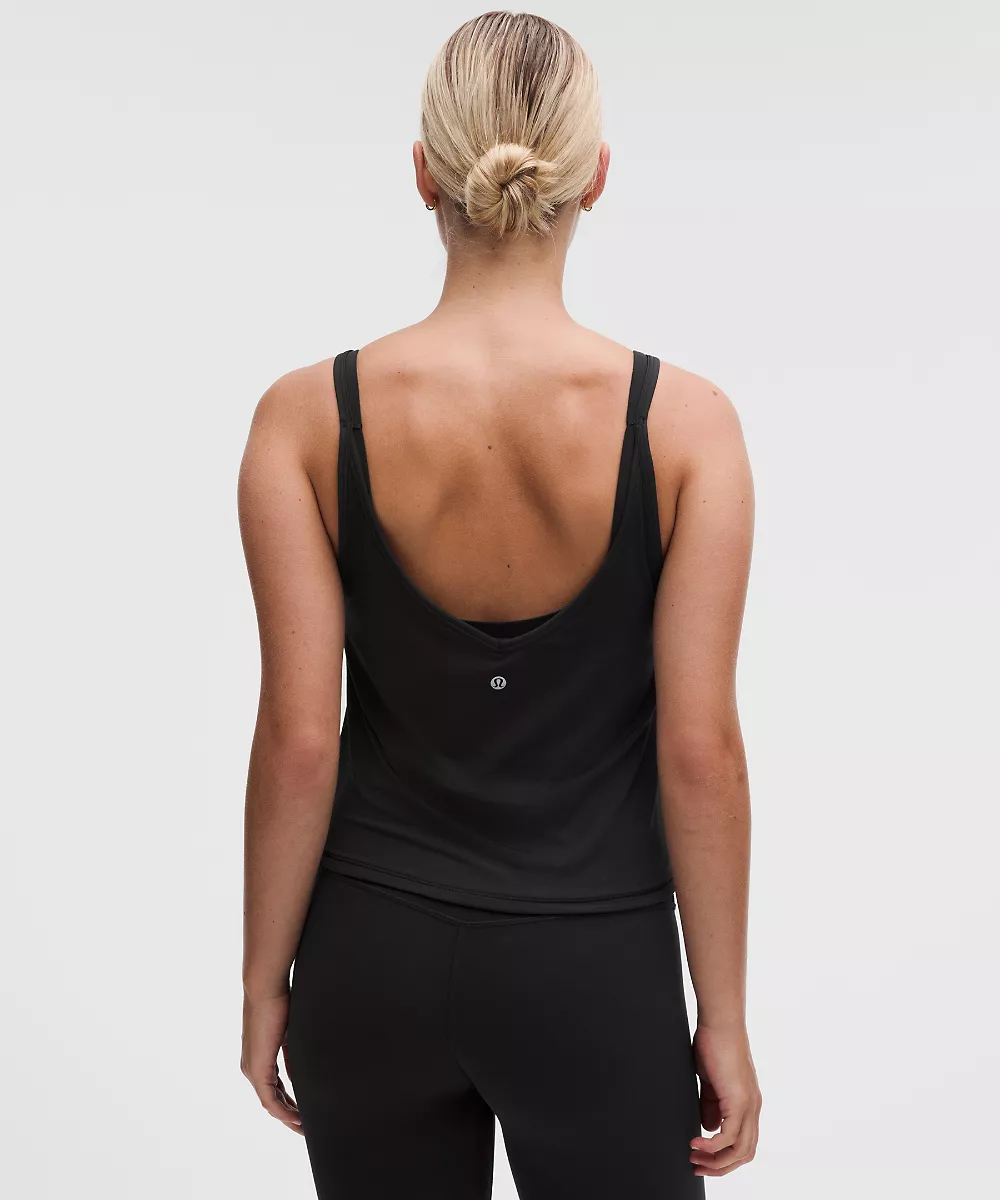 lululemon Focuser débardeur 2-en-1 *Maintien léger, bonnet C/D — Black, view 2