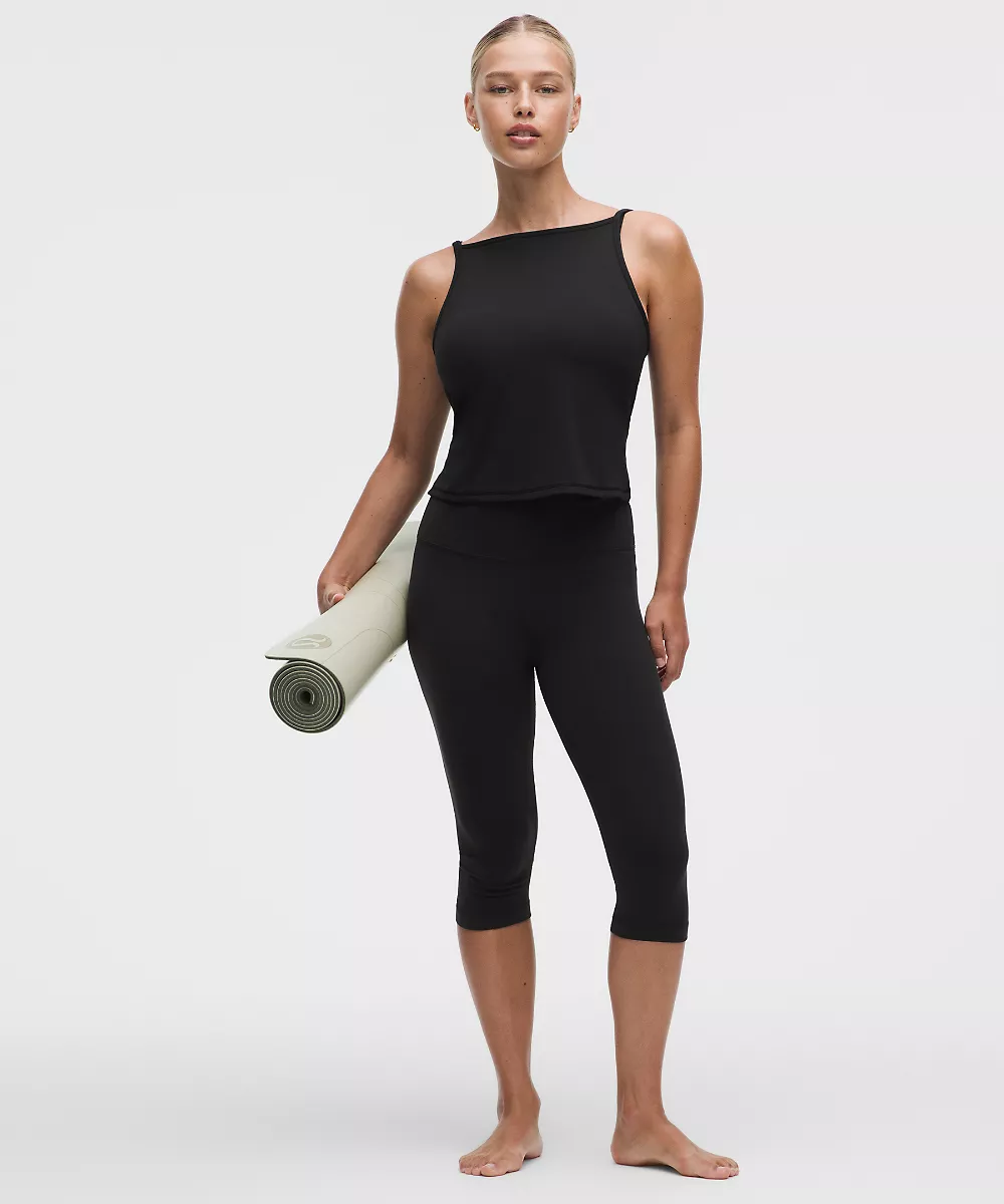 lululemon Focuser débardeur 2-en-1 *Maintien léger, bonnet C/D — Black, view 3