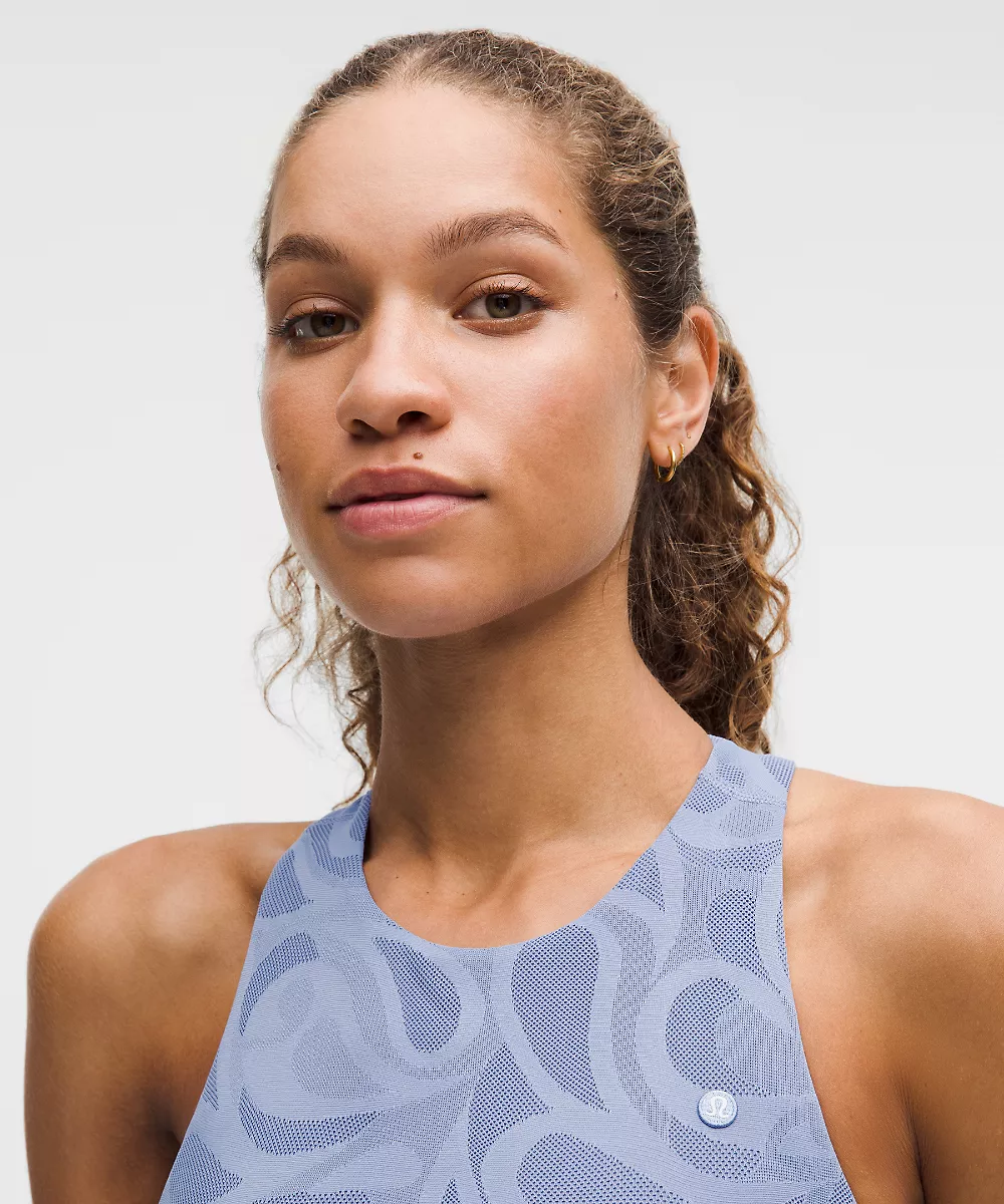 Robe de tennis plissée en mesh paisley — Prep Blue/White, view 3