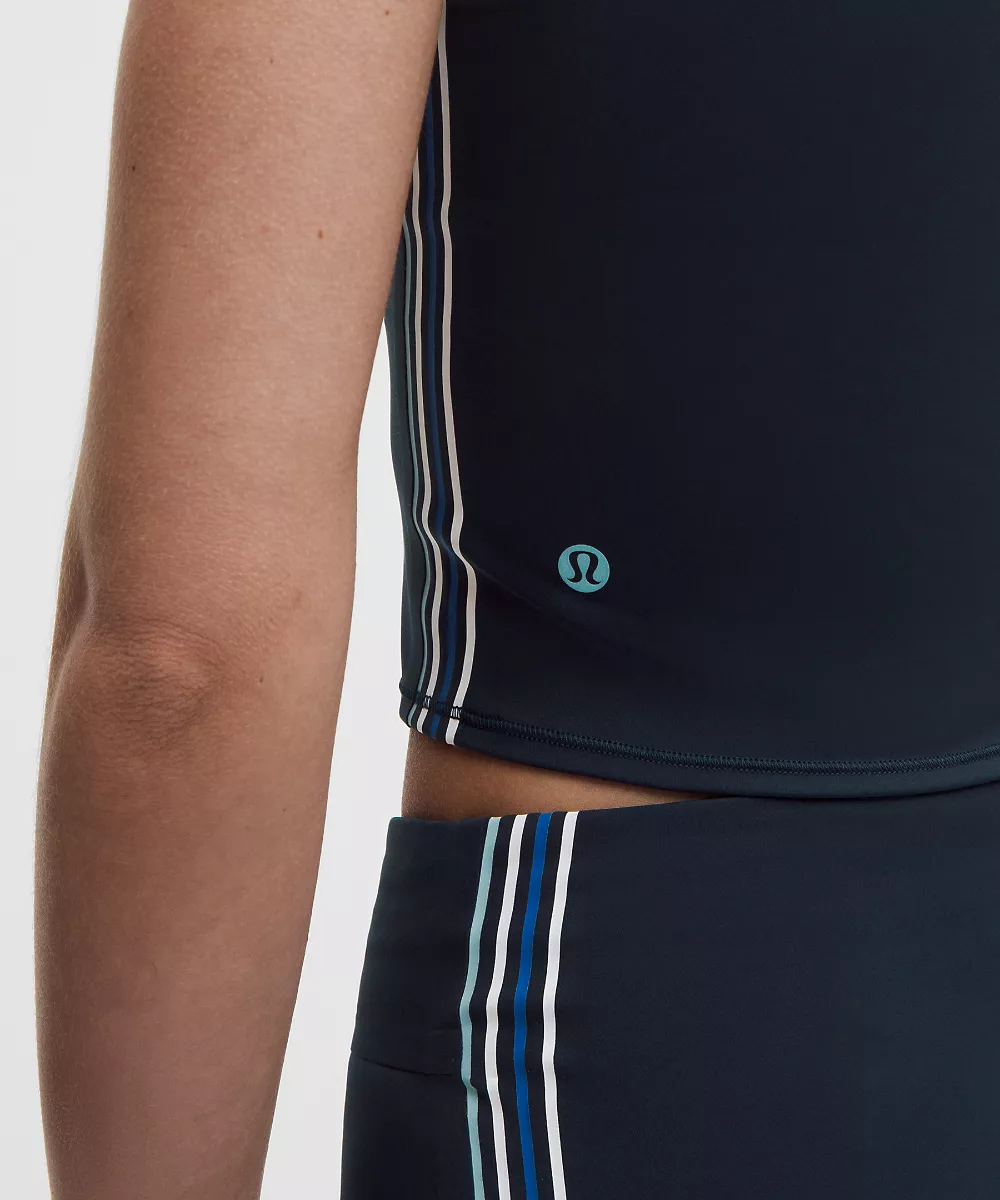 Débardeur Nulux à bande latérale avec poche *Maintien léger, bonnet B/C — True Navy/Seafoam/White/Beach Ball Blue, view 5