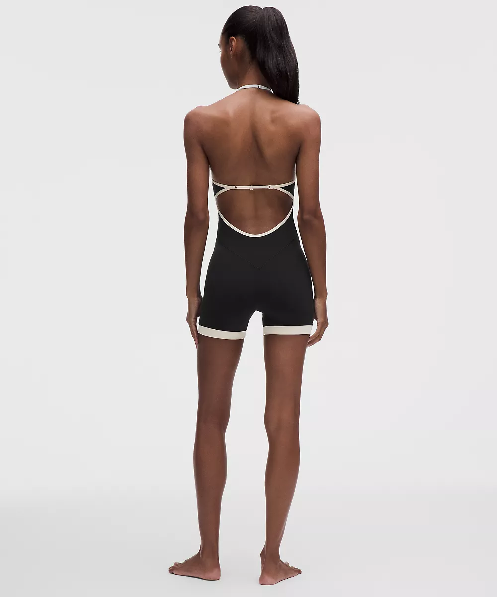 Body Nulu™ dos-nu à bretelles — Black/Light Ivory, view 2