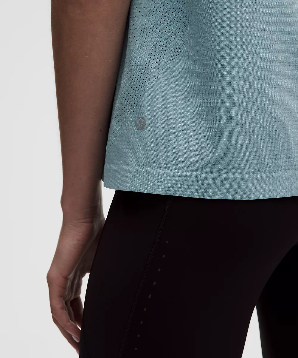 Débardeur Swiftly décontracté longueur hanches *Logo — Seafoam, view 5