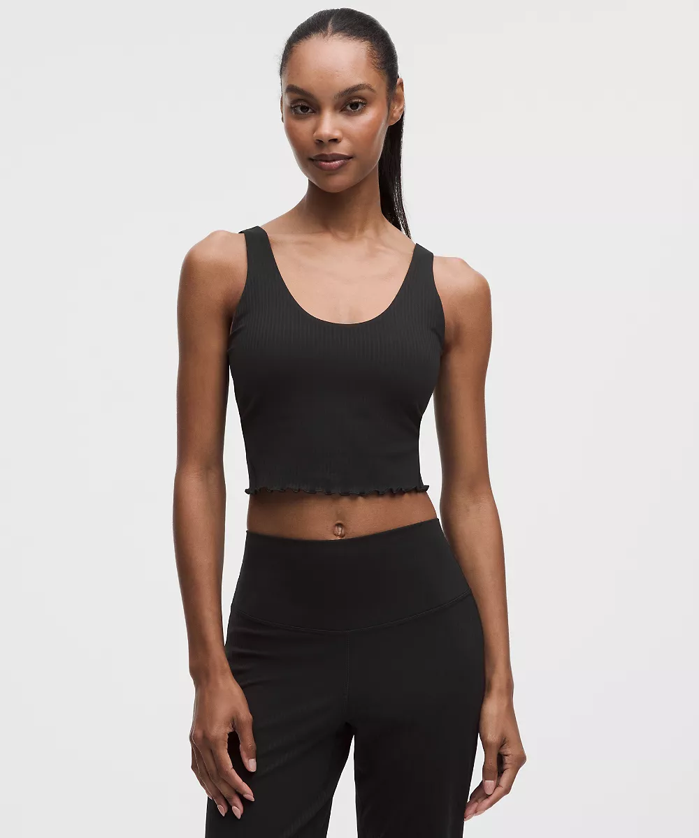 lululemon Align™ débardeur à ourlet ondulé *Maintien léger, bonnet B/C — Black, view 1