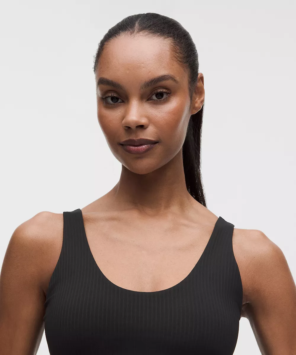 lululemon Align™ débardeur à ourlet ondulé *Maintien léger, bonnet B/C — Black, view 4