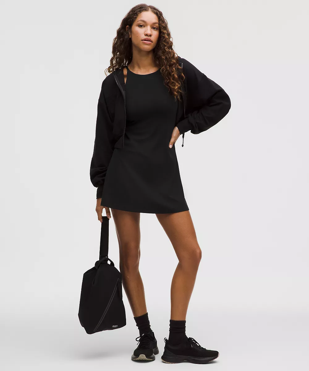 lululemon Align™ robe col montant bonnet A/B *Sleek Liner — Black, view 1