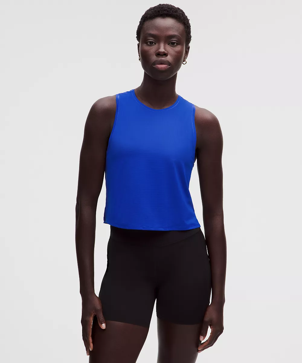 Débardeur de running léger longueur taille — Beach Ball Blue, view 1