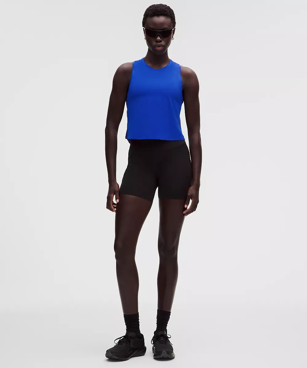 Débardeur de running léger longueur taille — Beach Ball Blue, view 3