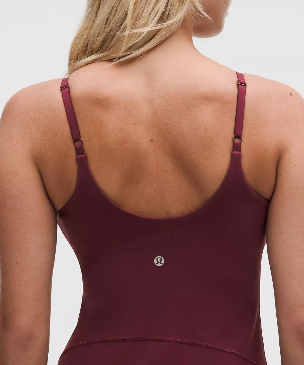 lululemon Align™ robe col montant bonnet C/D *Sleek Liner — Burgundy Bay, view 4