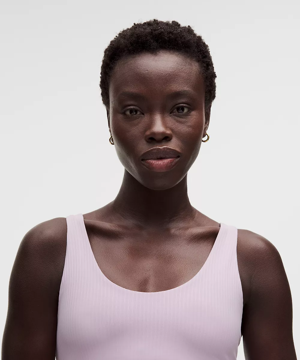 lululemon Align™ débardeur à ourlet ondulé *Maintien léger, bonnet B/C — Lilac Play, view 4