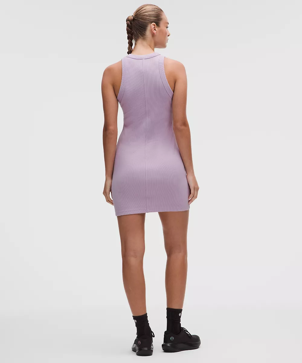 Robe courte en coton épais côtelé — Lilac Play, view 2