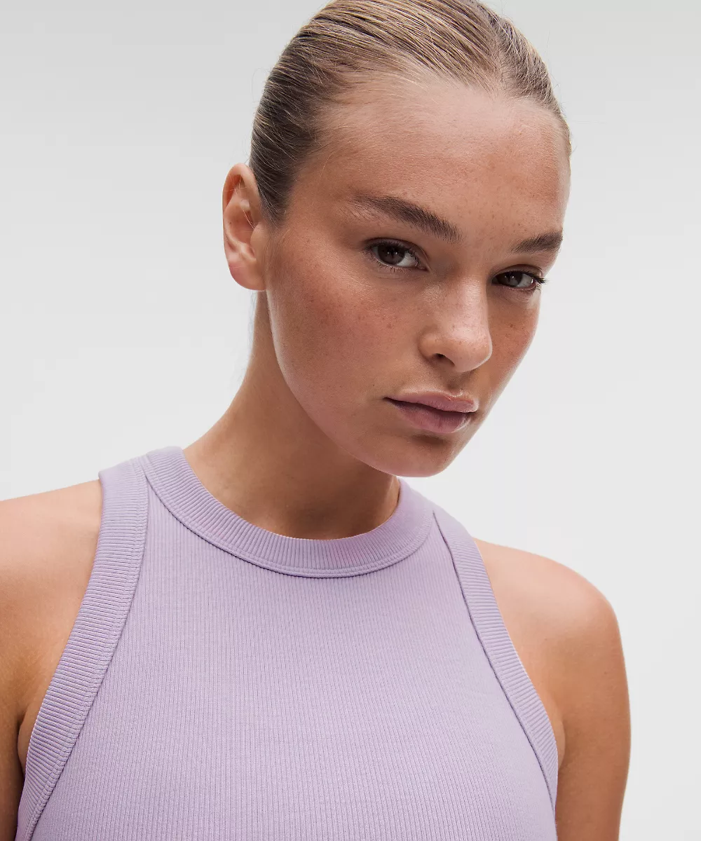 Robe courte en coton épais côtelé — Lilac Play, view 3