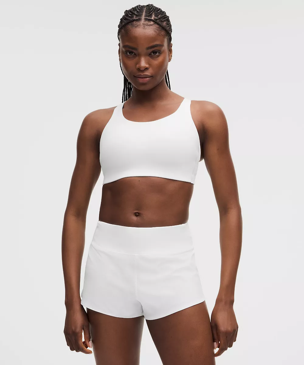 lululemon Energy brassière *Maintien élevé, bonnets B–G — White, view 1