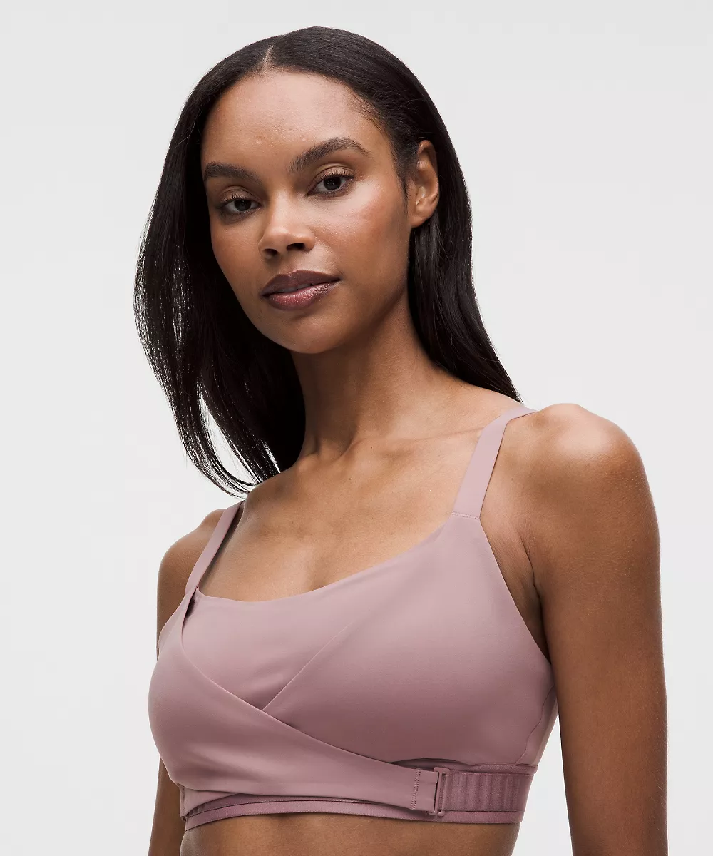 Brassière de récupération ajustable ultra-douce *Maintien léger, bonnets B-D — Twilight Rose, view 4