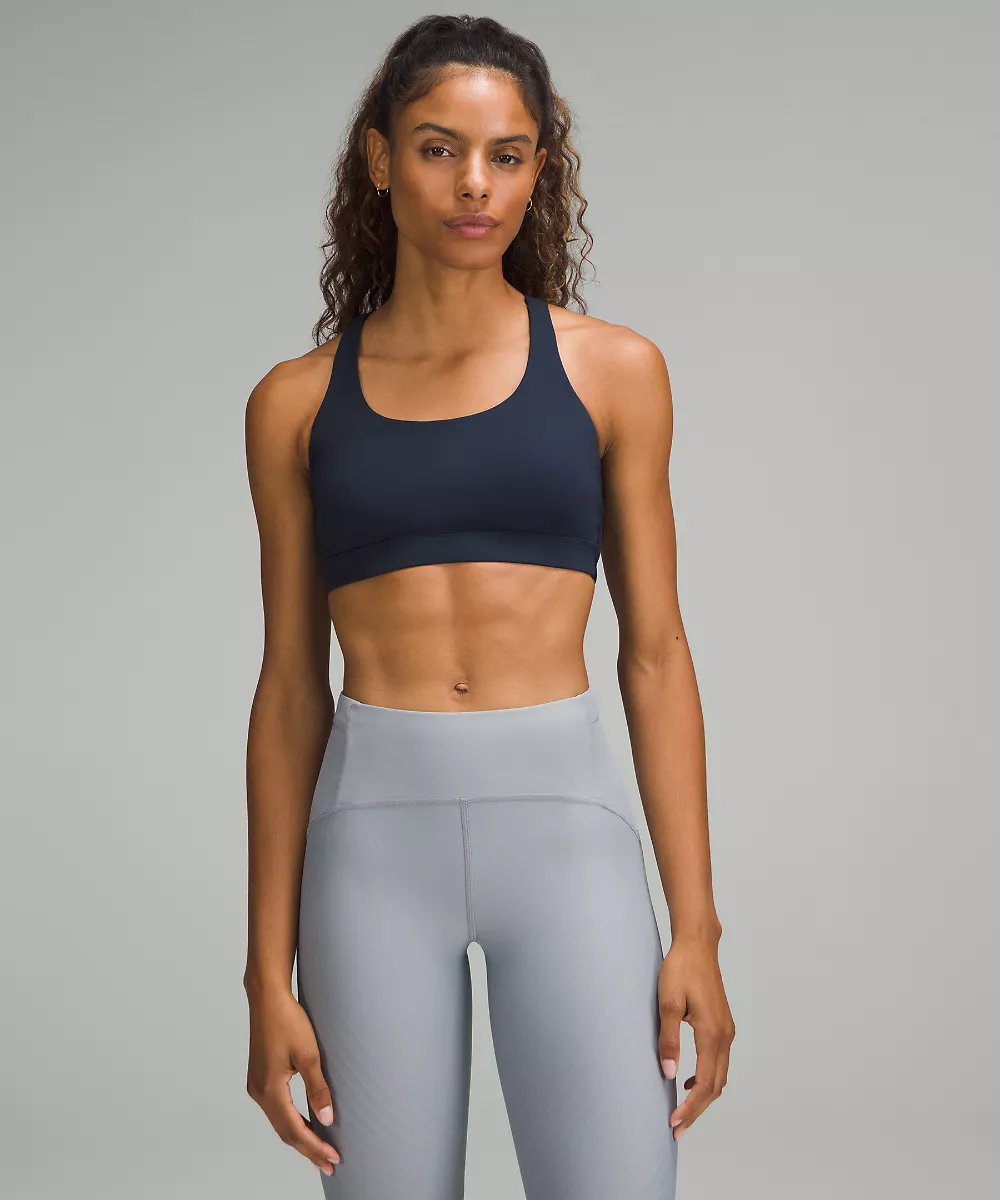 lululemon Energy brassière *Maintien moyen, bonnets B–D — True Navy, view 1