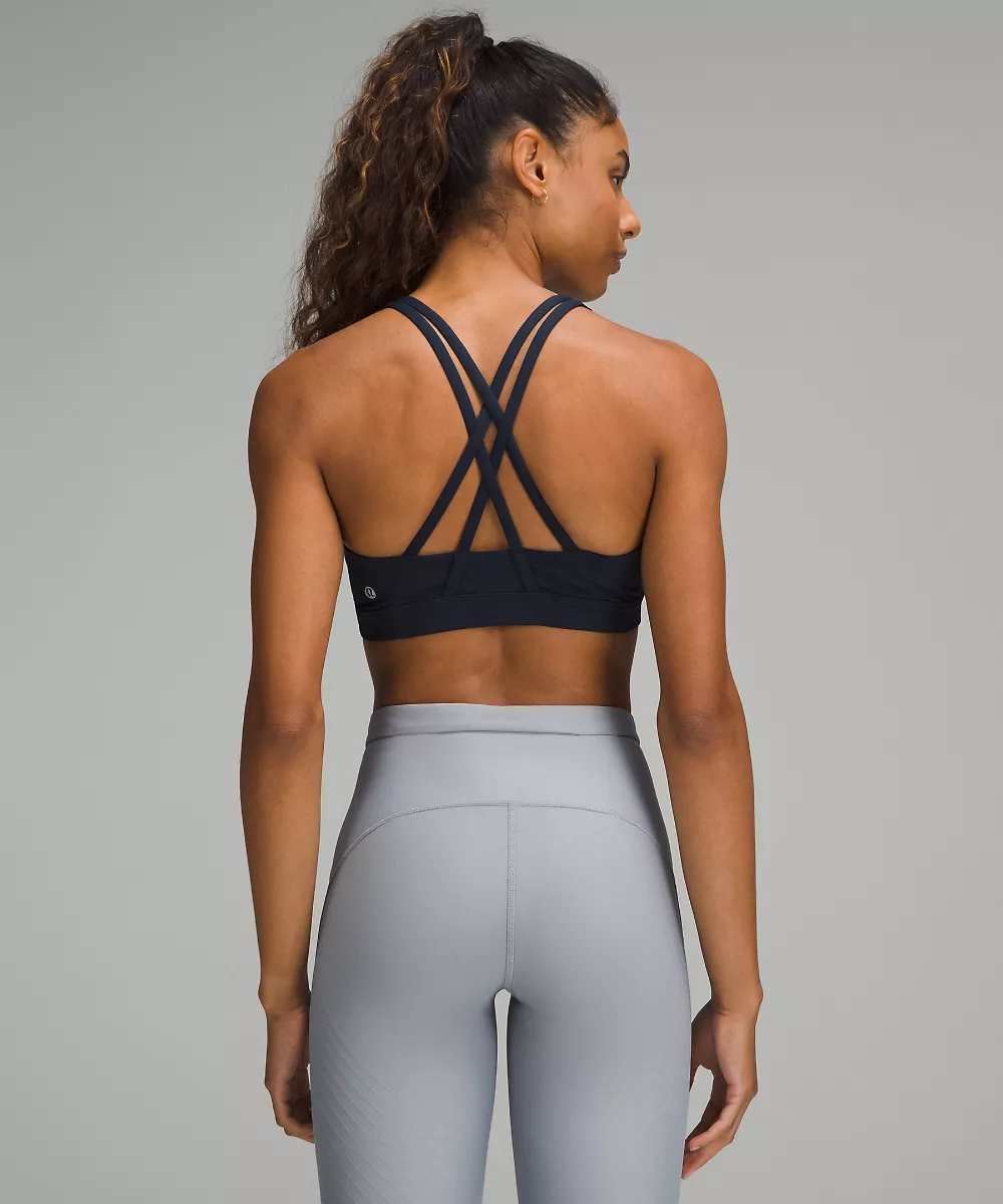 lululemon Energy brassière *Maintien moyen, bonnets B–D — True Navy, view 2
