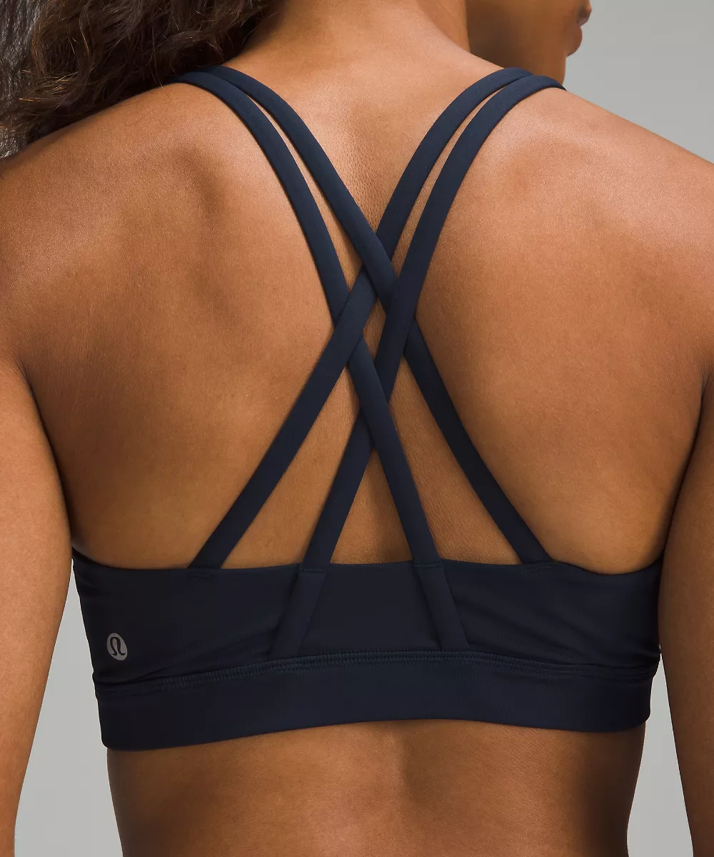 lululemon Energy brassière *Maintien moyen, bonnets B–D — True Navy, view 5