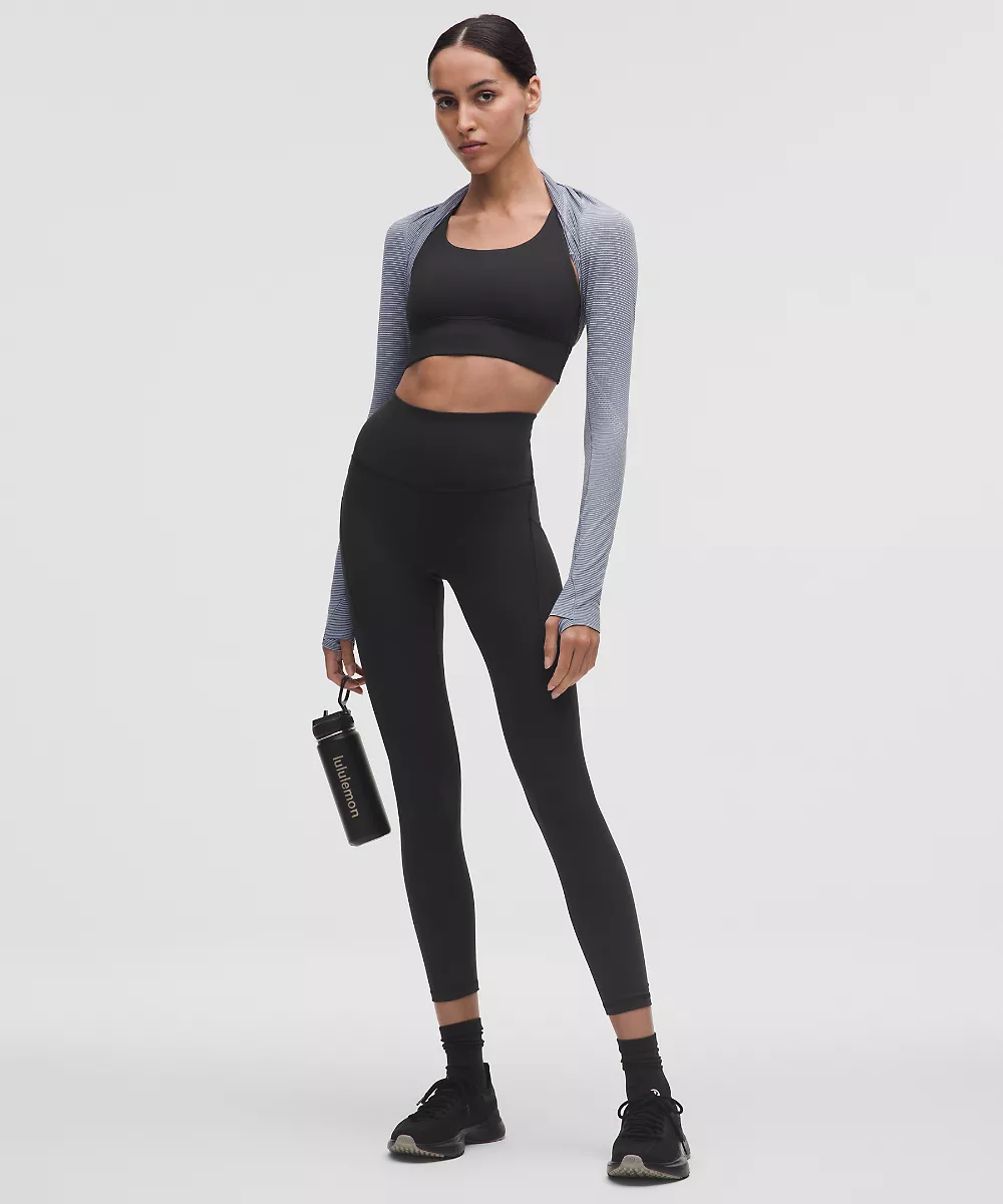 lululemon Energy brassière longline *Maintien moyen, bonnets B–D — Black, view 3