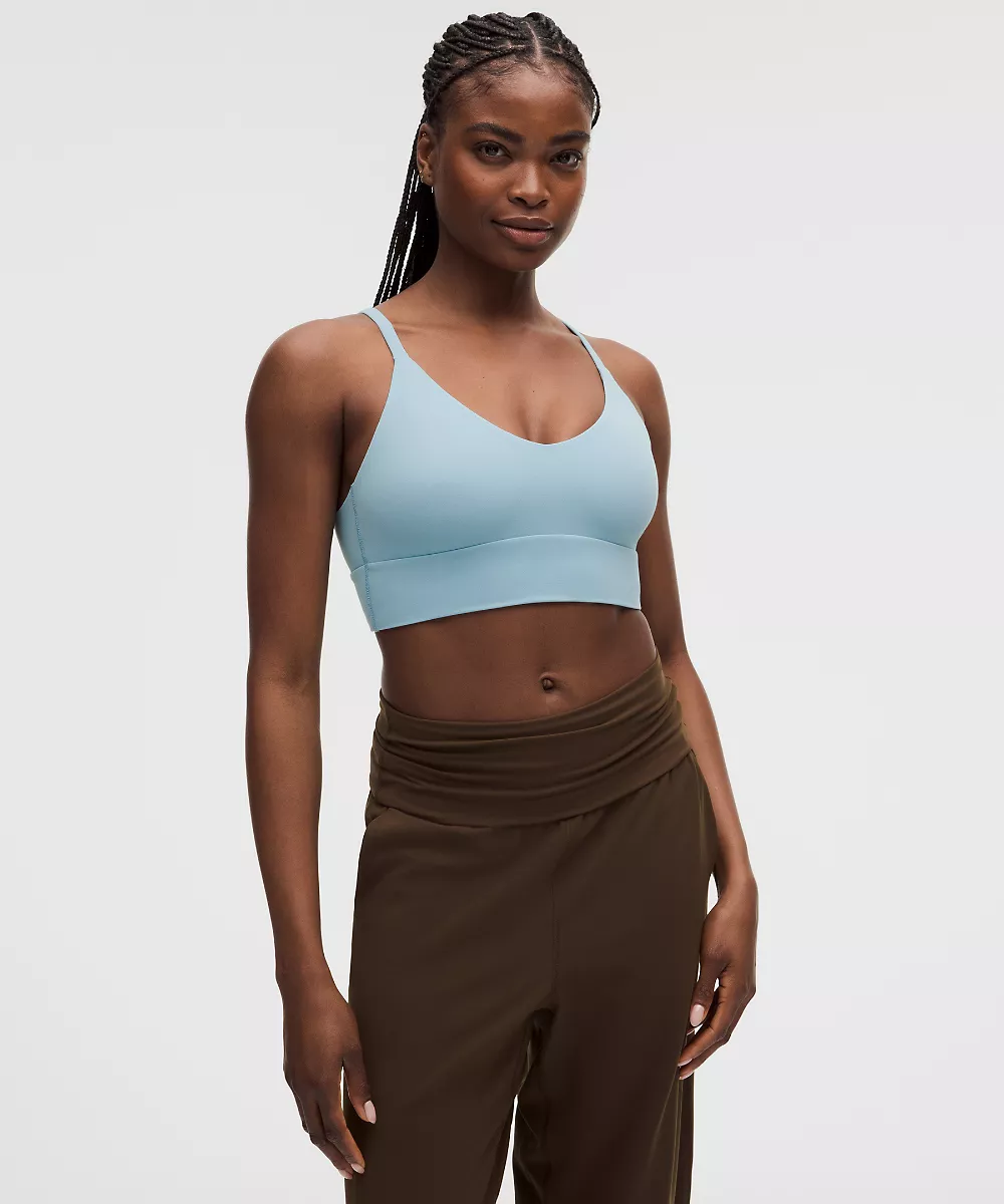 lululemon Focuser brassière col dégagé Nulu *Maintien léger, bonnet C/D — Seafoam, view 1