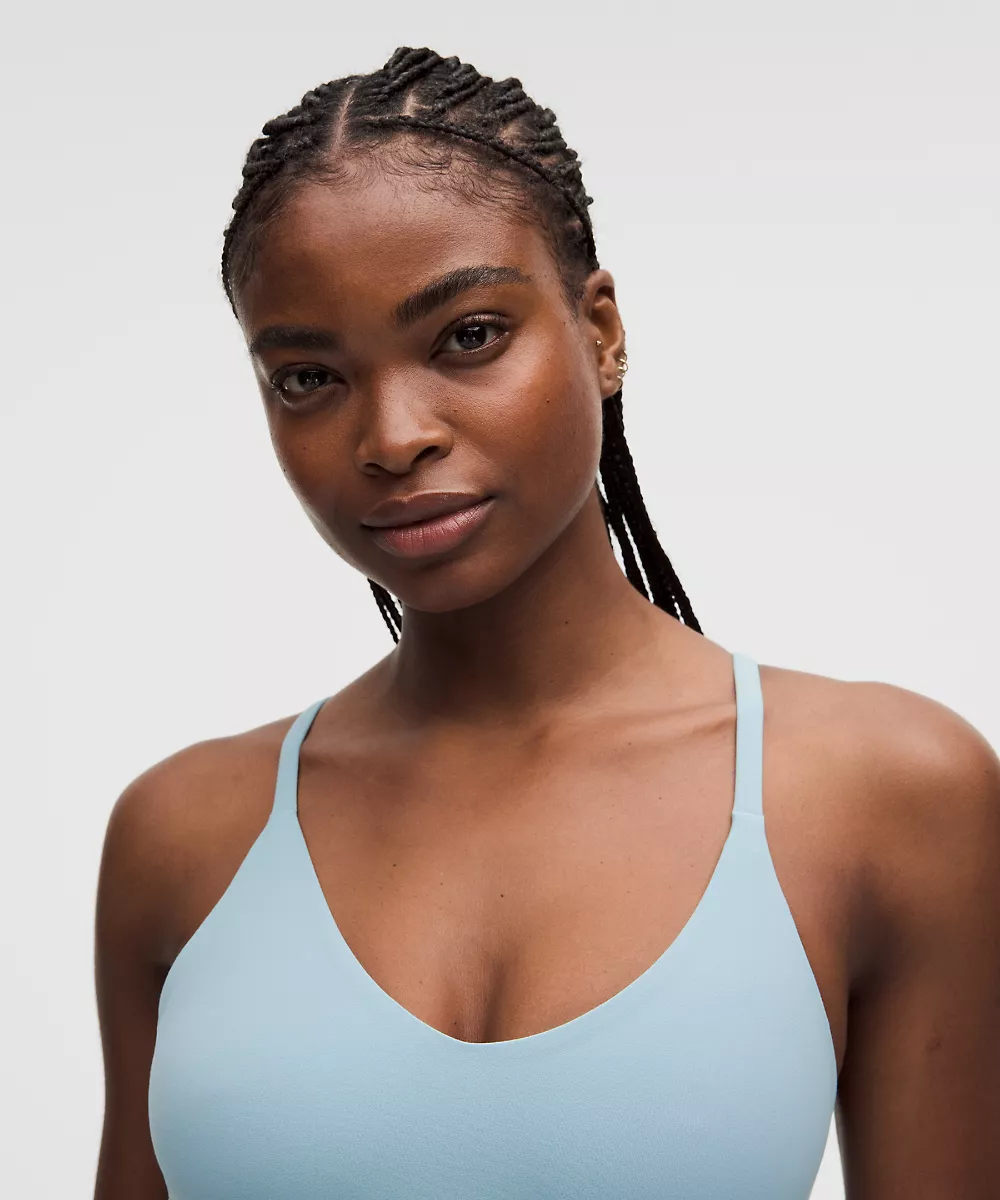 lululemon Focuser brassière col dégagé Nulu *Maintien léger, bonnet C/D — Seafoam, view 4
