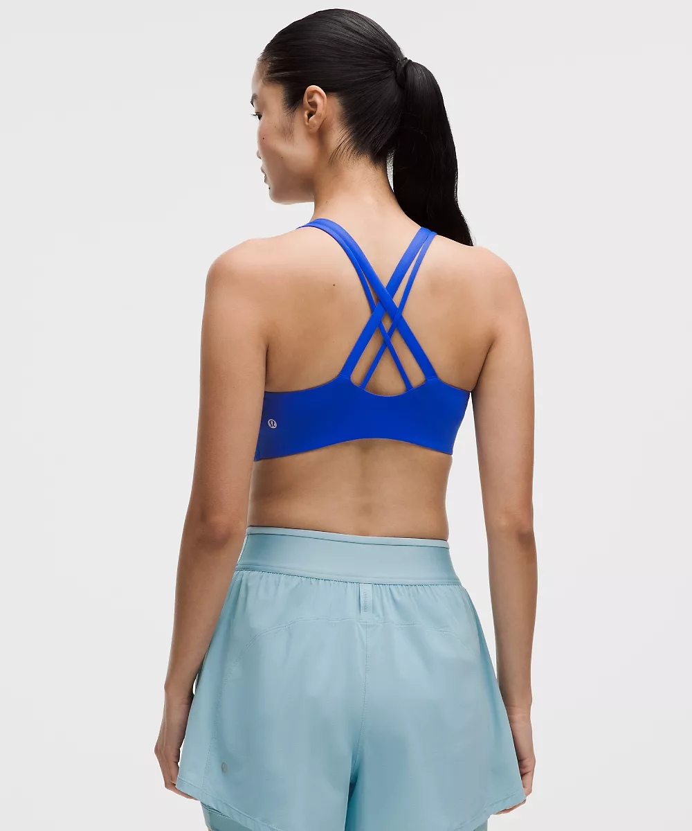 lululemon Energy brassière maintien moyen, bonnets B-D *Evolve — Beach Ball Blue, view 2