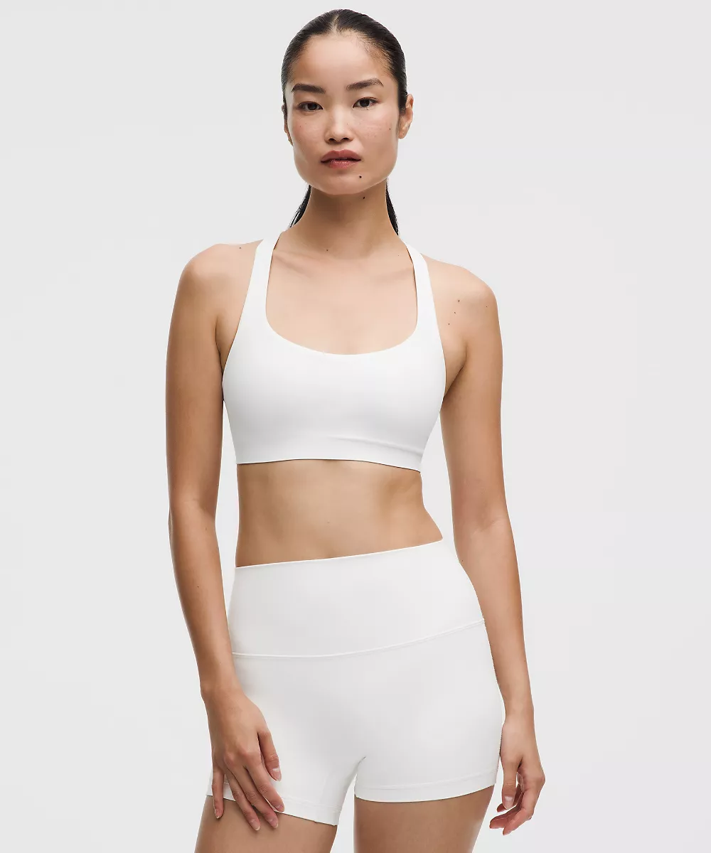 Brassière de yoga à fines bretelles FlexyFlex *Maintien léger, Bonnets A-C — White, view 1