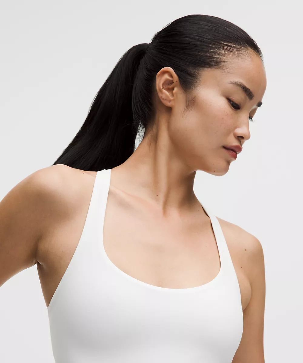 Brassière de yoga à fines bretelles FlexyFlex *Maintien léger, Bonnets A-C — White, view 4
