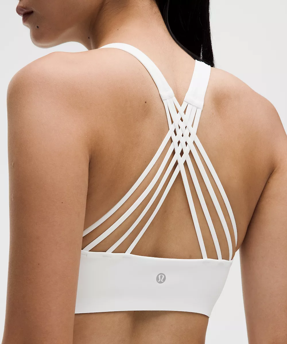 Brassière de yoga à fines bretelles FlexyFlex *Maintien léger, Bonnets A-C — White, view 5