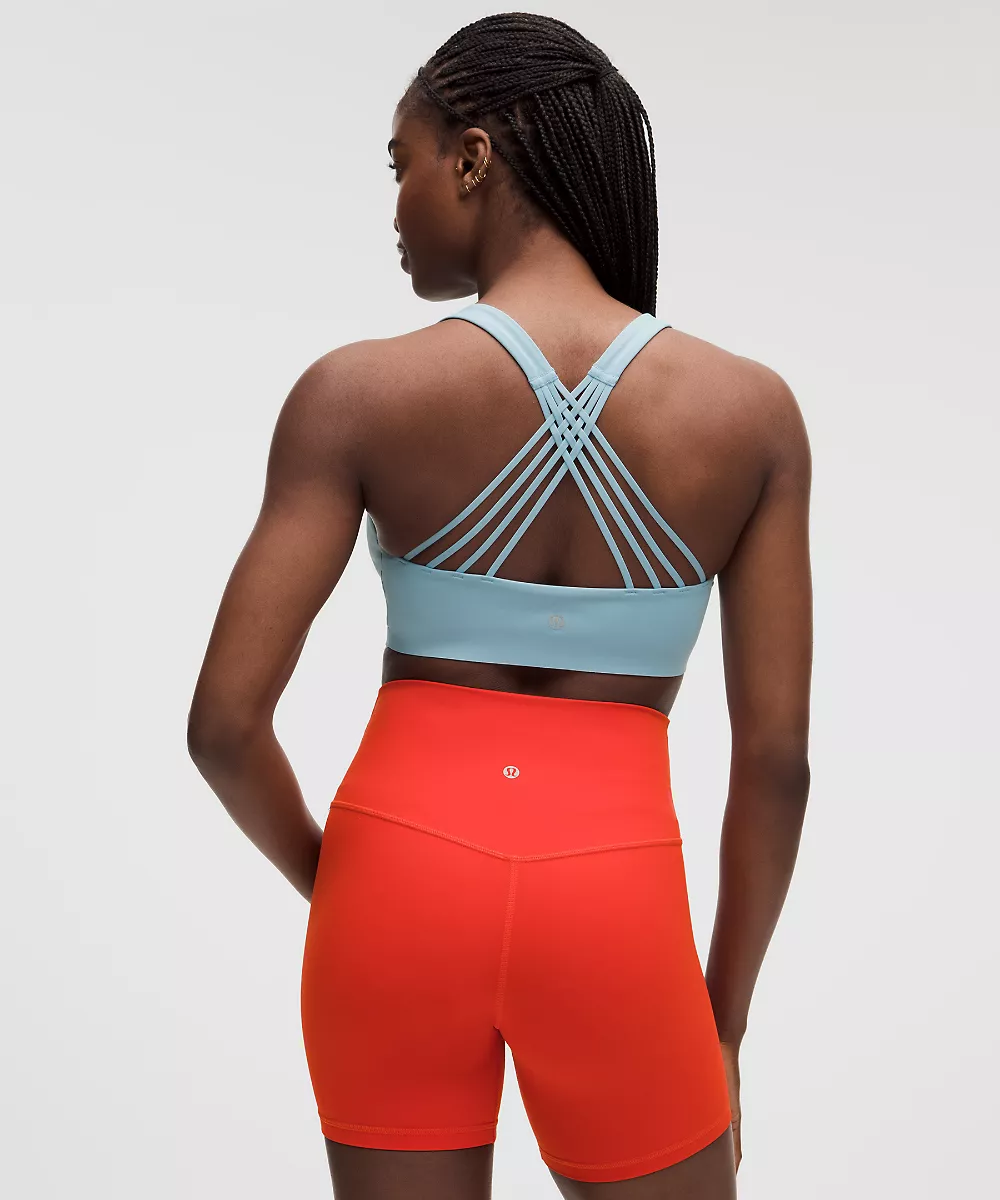 Brassière de yoga à fines bretelles FlexyFlex *Maintien léger, Bonnets D-DDD — Seafoam, view 1