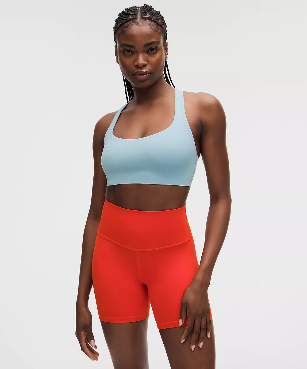 Brassière de yoga à fines bretelles FlexyFlex *Maintien léger, Bonnets D-DDD — Seafoam, view 2