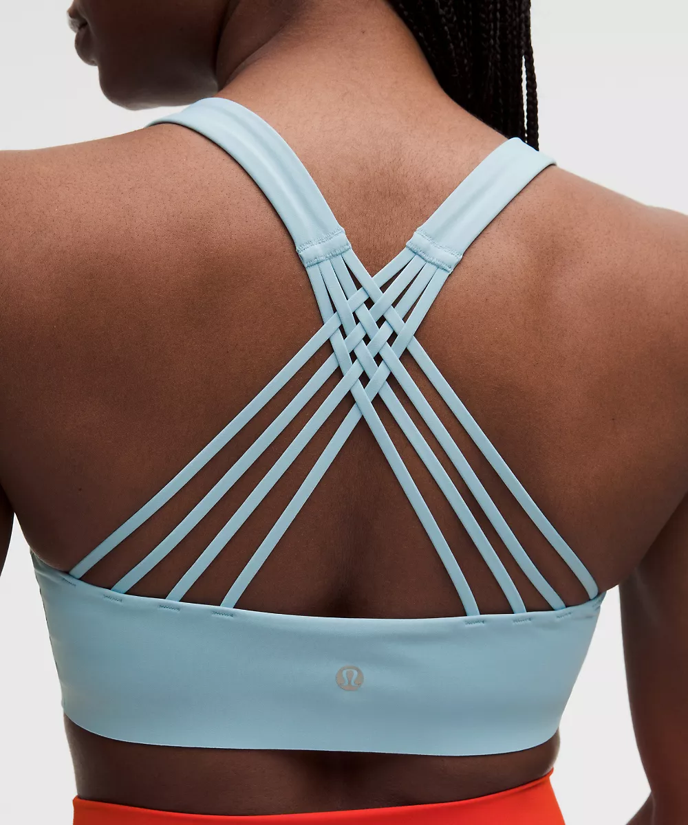 Brassière de yoga à fines bretelles FlexyFlex *Maintien léger, Bonnets D-DDD — Seafoam, view 5