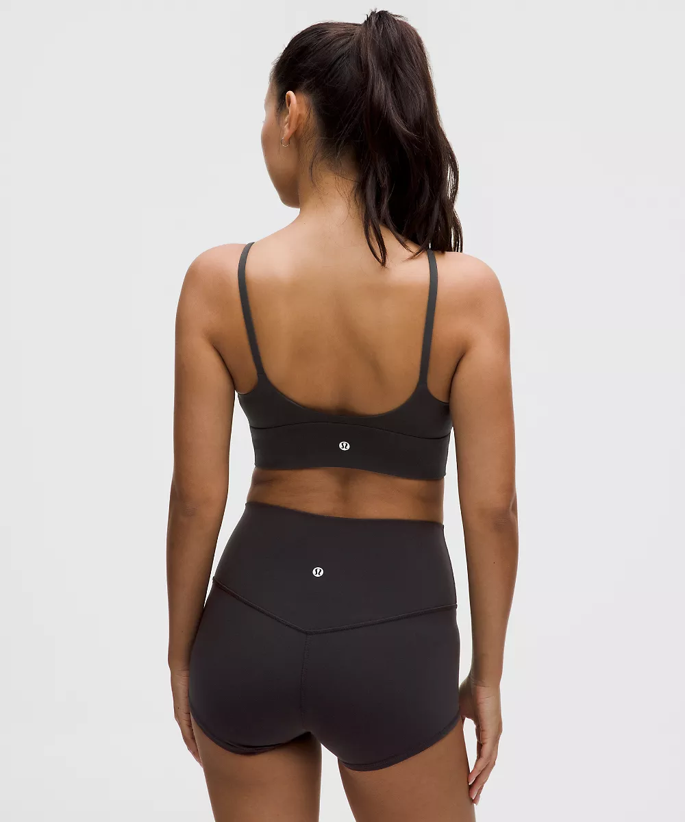 lululemon Focuser brassière col montant *Maintien léger, bonnet A/B — Black, view 2