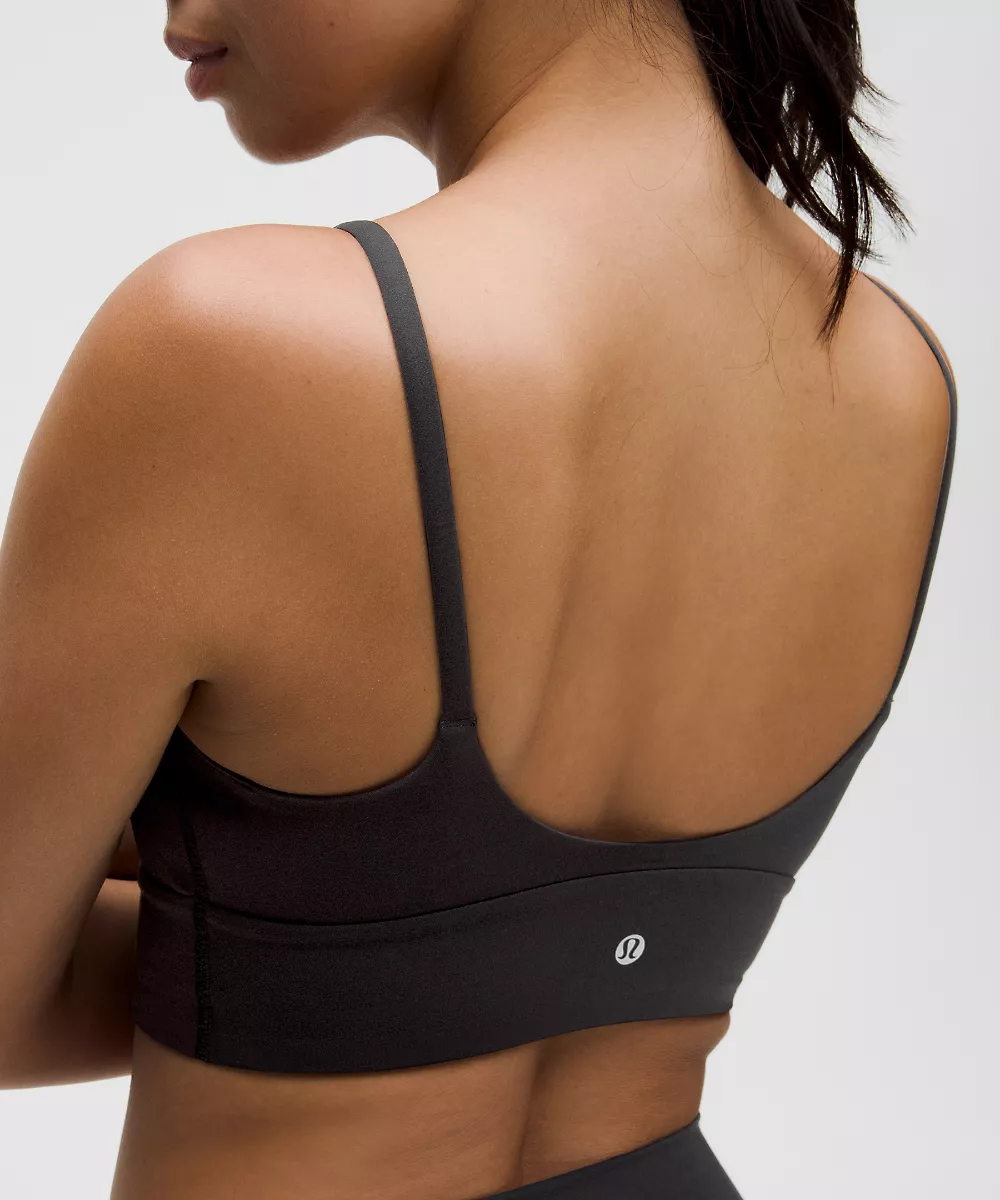 lululemon Focuser brassière col montant *Maintien léger, bonnet A/B — Black, view 5