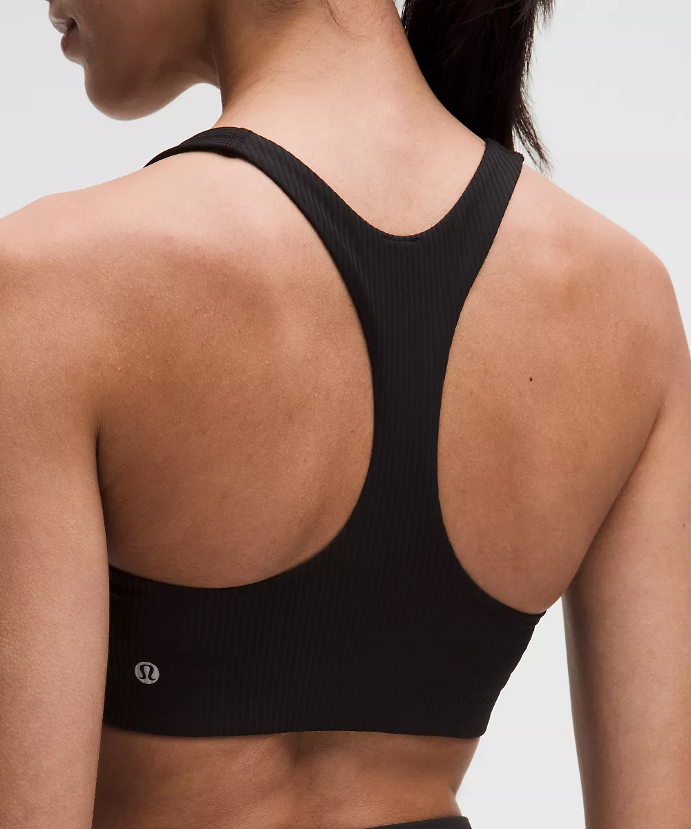 Brassière de sport côtelée All-Time Hero *Maintien moyen, bonnet B/C — Black, view 5