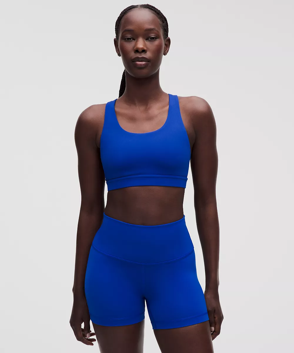 Brassière dos en mesh Wunder Train *Maintien moyen, bonnet B/C — Beach Ball Blue, view 2