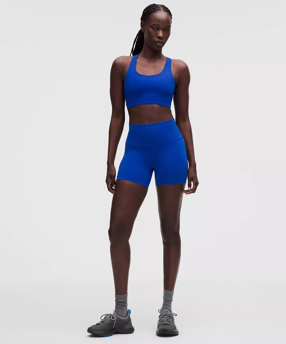 Brassière dos en mesh Wunder Train *Maintien moyen, bonnet B/C — Beach Ball Blue, view 3